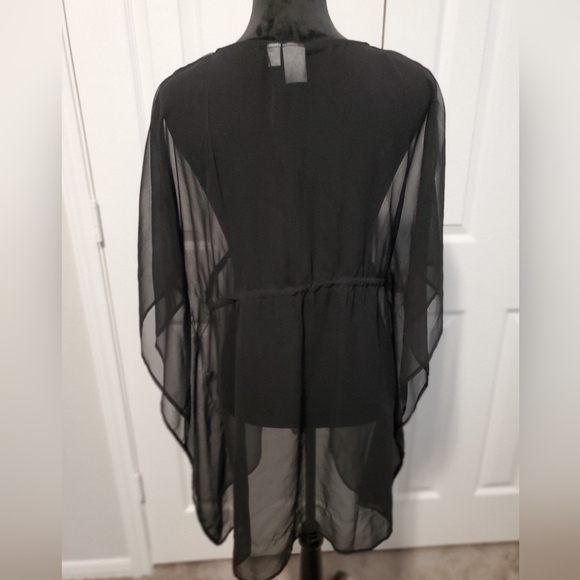 Just Class Swimsuit Cover-Ups w/ Tie Waist and Tassels Set of 2 - Picture 2 of 10